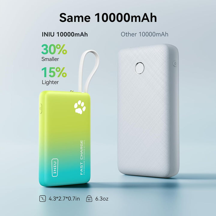 Cargador Portátil INIU, 45W PD Delgado 10000mAh Banco de Energía co...