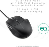 Kensington Ratón con cable USB-C, Pro Fit Ergo MY435 EQ, para manos...