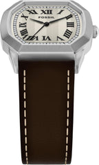 Fossil Reloj Harlow de acero inoxidable con tres manecillas para hombre