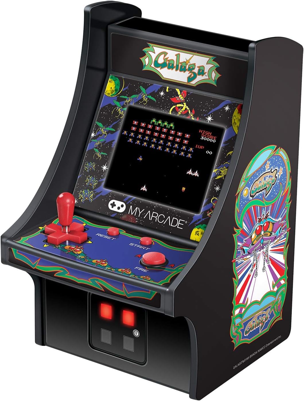 My Arcade Micro Player Mini Arcade Machine: Galaga Video Game, Full...