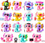 Zuru Axolotl - Juego de juguetes misteriosos - Paquete con 3 bolas misteriosas con mini figura de animal, calcomanías, más | Bolas ciegas de ajolote ZURU para niños y niñas