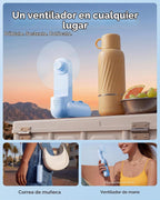 GAIATOP Ventilador de mano portátil, mini ventiladores de viaje ple...