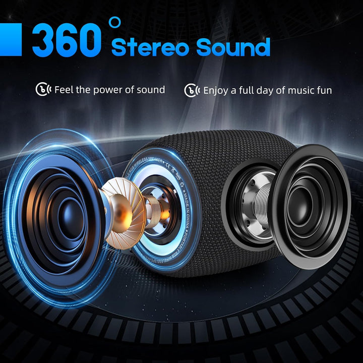 Altavoz Bluetooth portátil, altavoz inalámbrico BT5.3 de 20W con di...