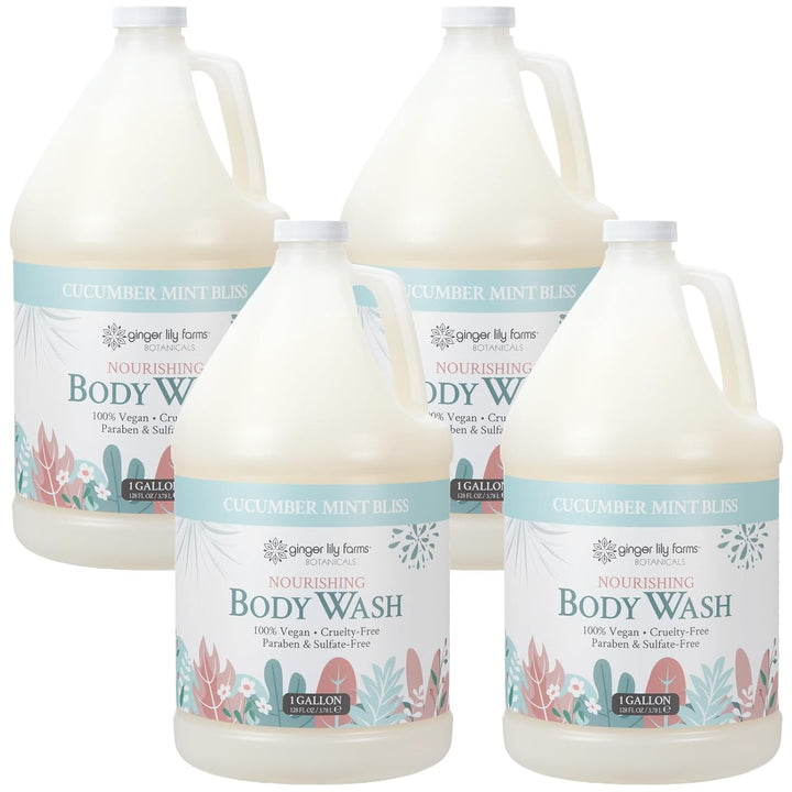 Ginger Lily Farms Botanicals - Jabón corporal nutritivo, 100% vegan...