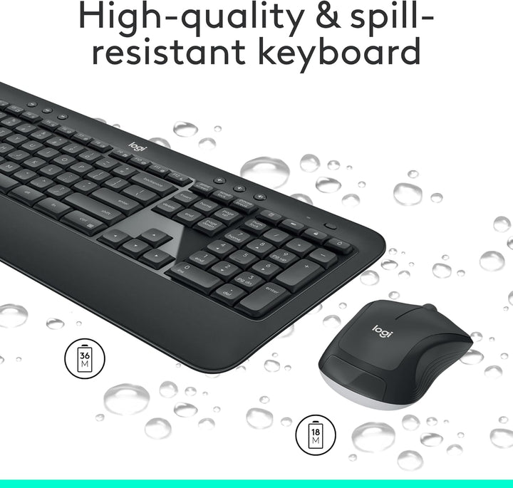 Logitech MK540 Combo avanzado de teclado y mouse inalámbricos para...