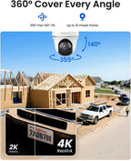 REOLINK Cámaras de seguridad solares 4K al aire libre, cámara celular 4G
