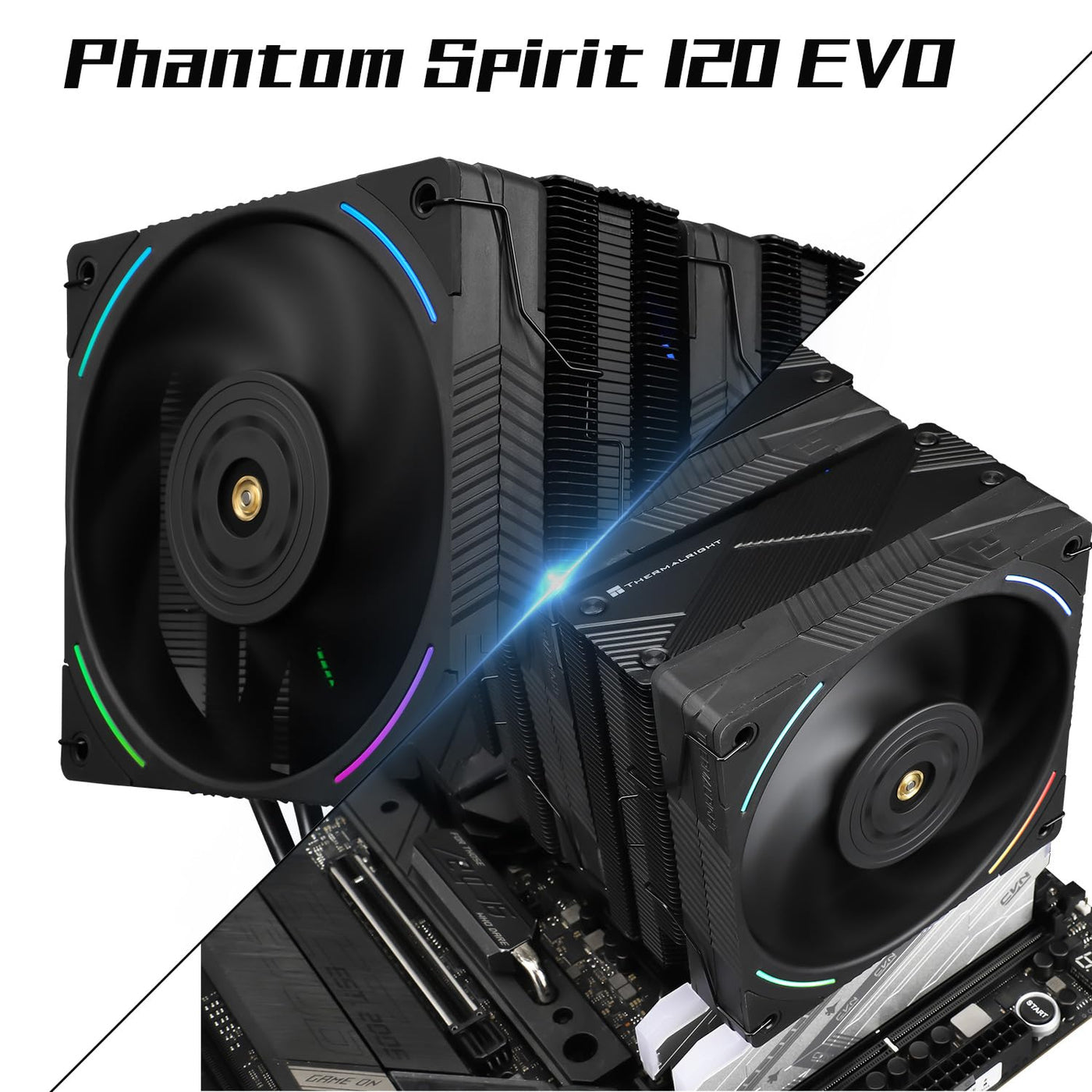 Thermalright Phantom Spirit 120 EVO Enfriador de aire para CPU, enf...