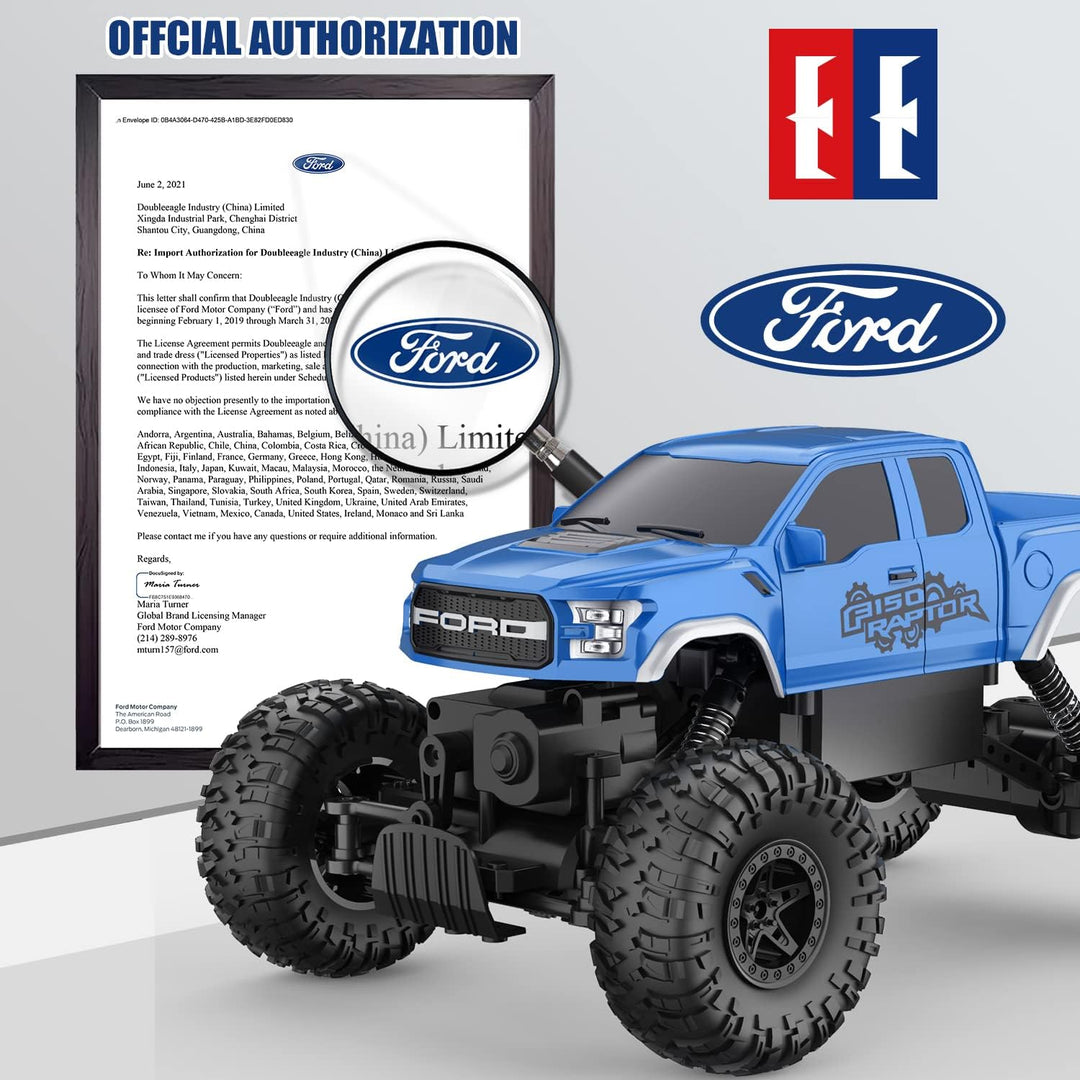DOUBLE E Ford Raptor F150 Coche de Control Remoto 4WD Camiones Mons...