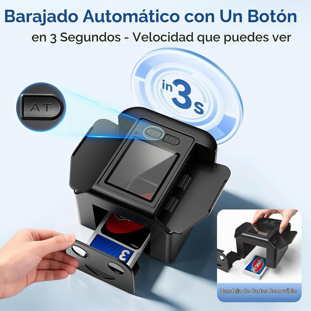 Automatic Card Shuffler, Card Shuffler Machine para 1-2 Decks