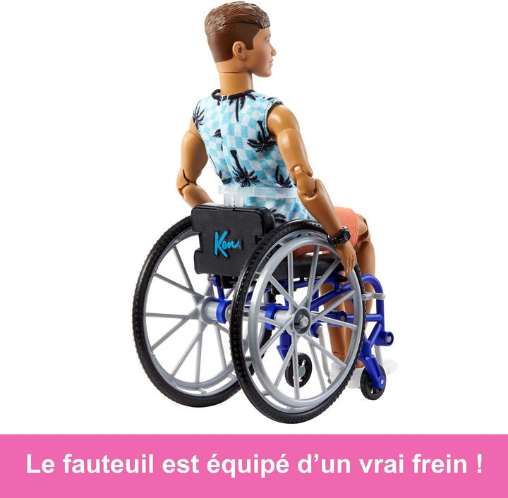Muñeca Barbie Ken con silla de ruedas y rampa, juguetes para niños,...