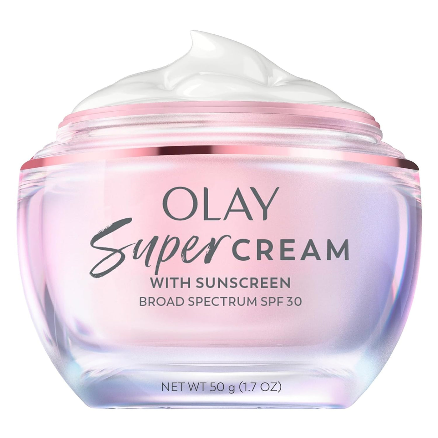 Olay Super Cream con protector solar SPF 30, hidratante facial lige...