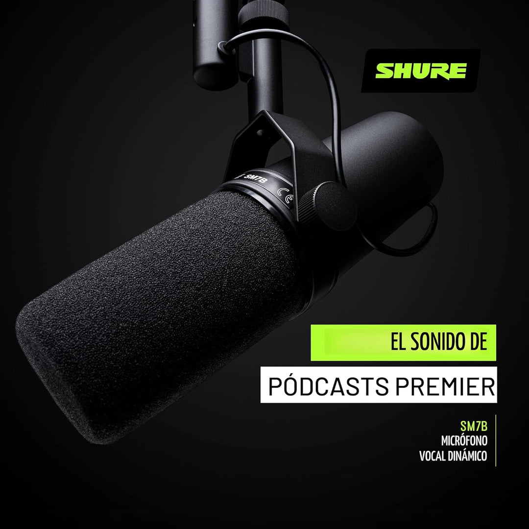 Shure SM7B Micrófono dinámico vocal \u2013 Micrófono de estudio XLR...
