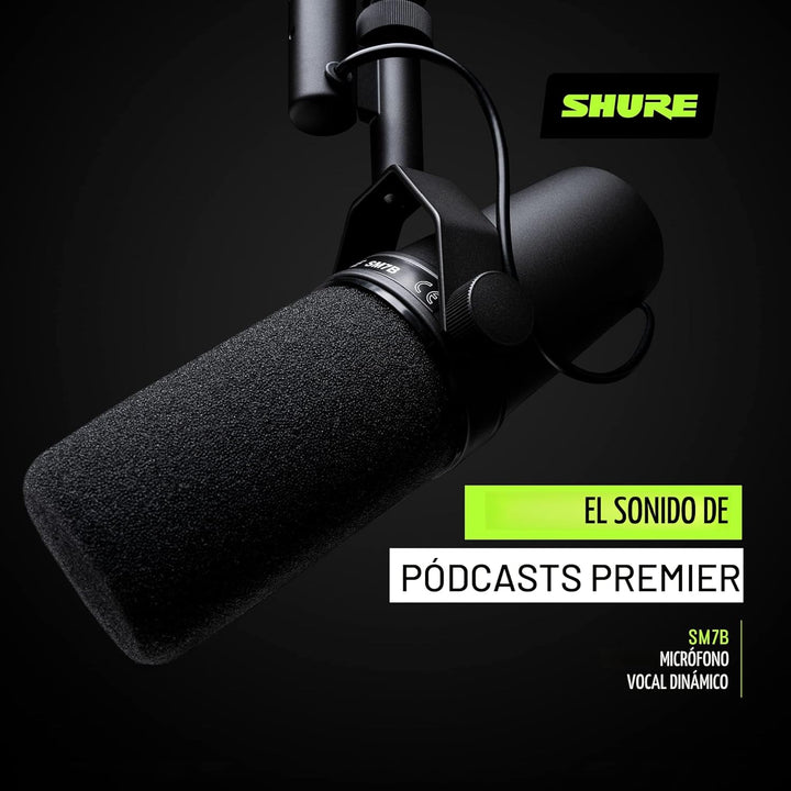 Shure SM7B Micrófono dinámico vocal \u2013 Micrófono de estudio XLR...