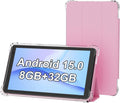 PEICHENG Tablet con funda protectora, 7, Rosa