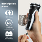LONKEEN Maquinilla de afeitar eléctrica de viaje para hombres: Afei...