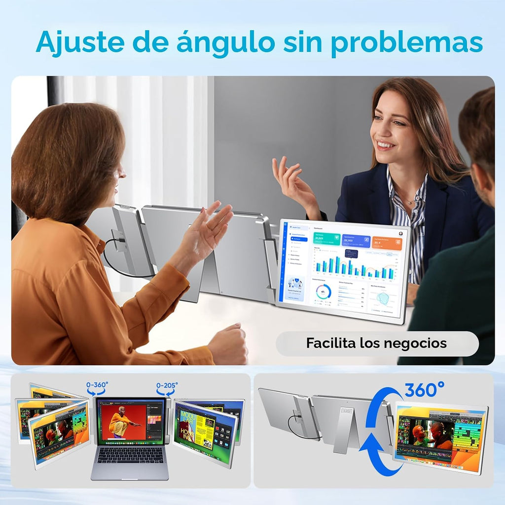 LXU Monitor extensor de pantalla portátil portátil de 14 pulgadas,...