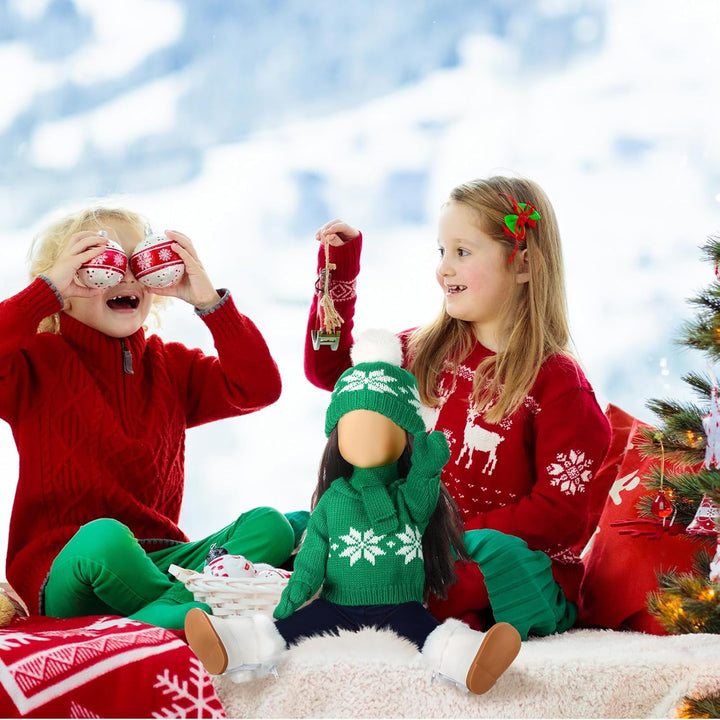 Bencailor Conjunto de 6 piezas de ropa y accesorios de muñeca de Na...