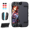 FYOUNG Estuche protector mejorado para Switch 2 y juego de protector de pantalla, funda compatible con base