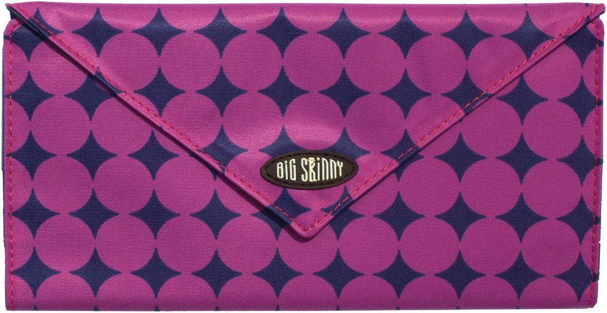 Big Skinny Cartera tri-fold para mujer, cartera delgada para chequera Slimvelope, con capacidad para hasta 40 tarjetas