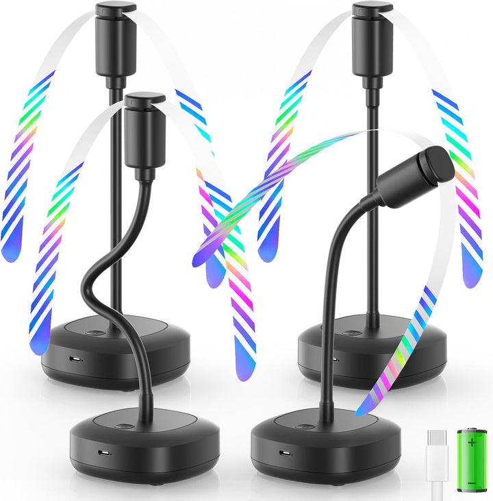 Edvision Fly Fans para mesas, ventilador de alimentos recargable de...