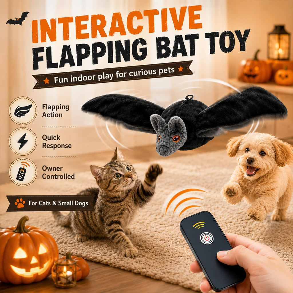 Juguete para perro de murciélago volador,Juguete interactivo para gatos con