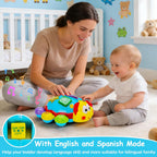 Juguete para gatear para bebés, juguete de aprendizaje musical iluminado