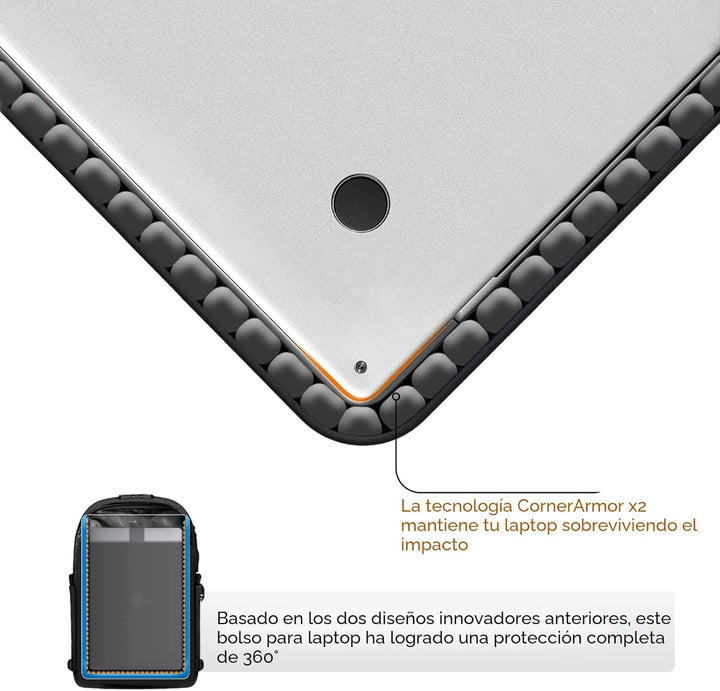 Tzowla, mochila para computadora portátil de viaje resistente al ag...