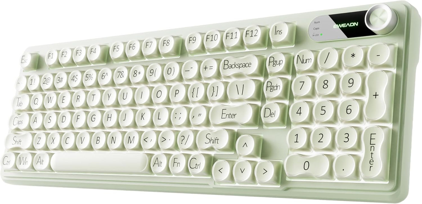 EWEADN V102 - Teclados inalámbricos, teclado para juegos de 98 tecl...
