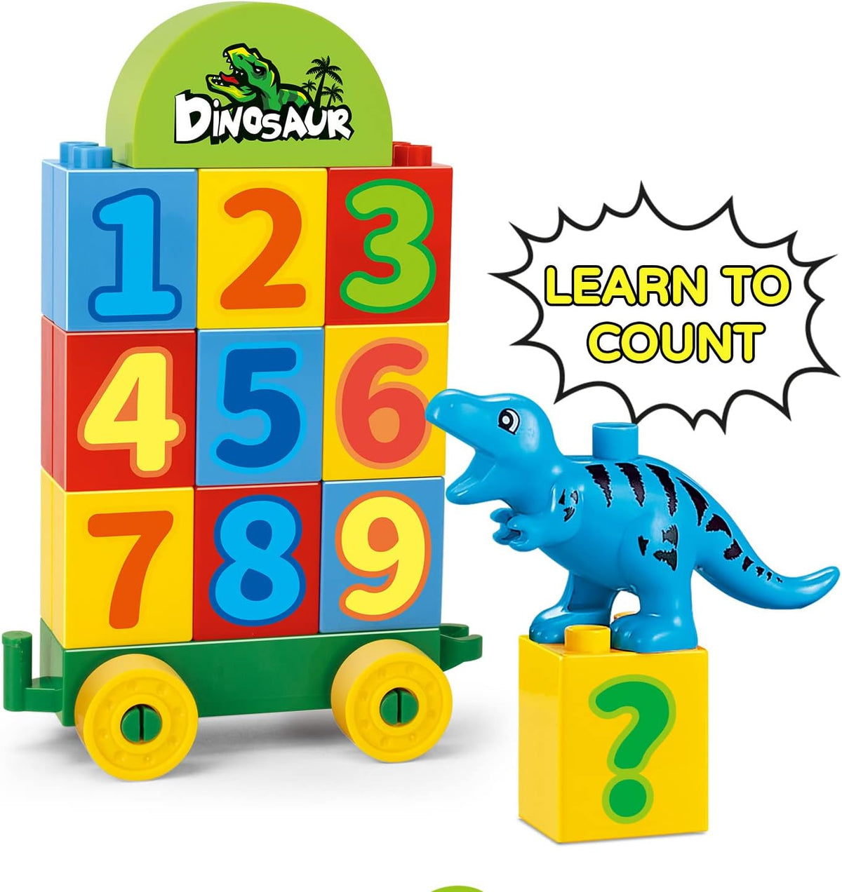 Bloques de construcción de dinosaurios para niños de 3 años en adelante, bloques temáticos jurásicos, juguetes de tr