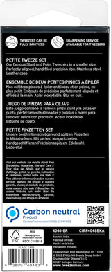 Tweezerman Juego de pinzas pequeñas con estuche de viaje, pinzas pu...