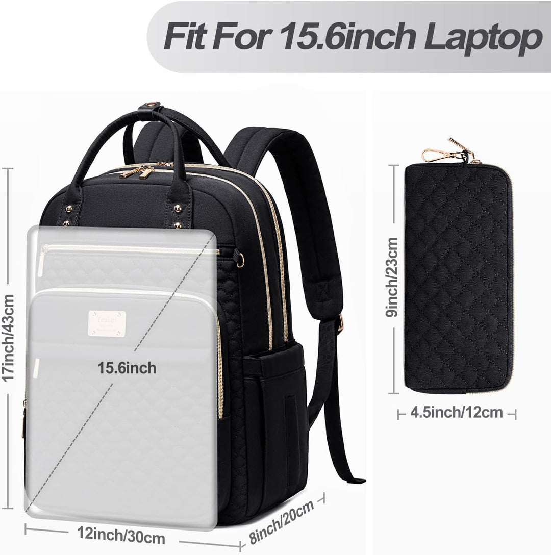 Mochila para laptop Tealari para mujeres, mochila para laptop de 15...