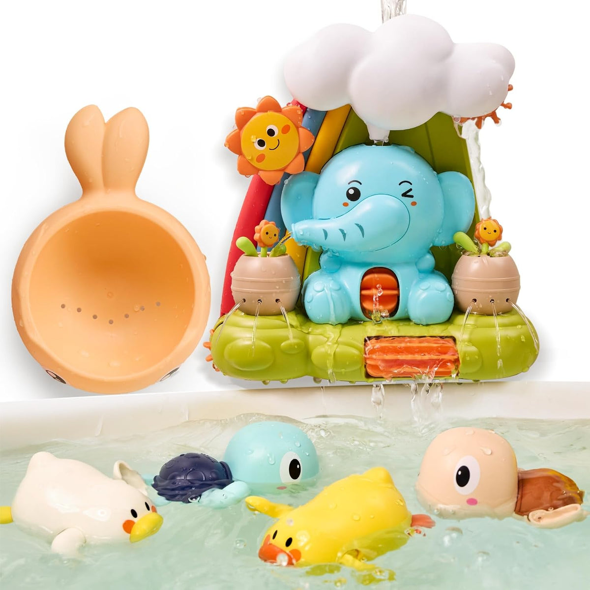 Juguetes de baño TUMAMA - Jardín y ducha de elefante
