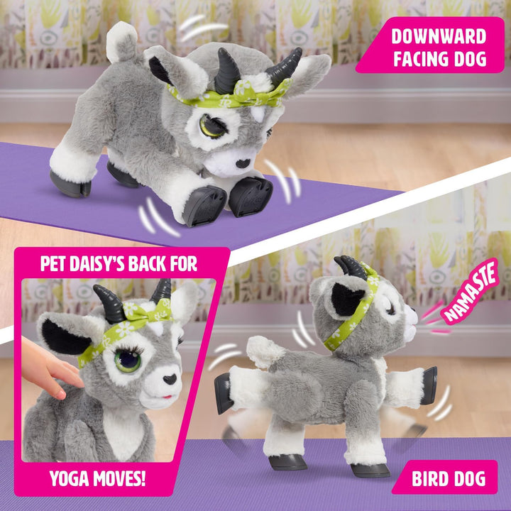 FurReal Daisy the Yoga Goat - Juguete interactivo de felpa