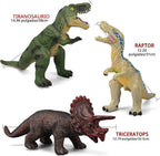 Gzsbaby 6 juguetes de dinosaurio jumbo para niños de 3 a 5 años y niños pequeños, juguetes de dinosaurio grandes y suaves para los amantes – regalos de fiesta perfectos, regalos de cumpleaños