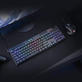 Redragon Teclado mecánico K619 Horus RGB, teclado para juegos con c...