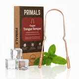 PRIMALS Raspador de lengua de cobre, aliento más fresco y salud buc...