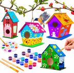 hapray Kit de manualidades de casa de pájaros, casa de pájaros de bricolaje