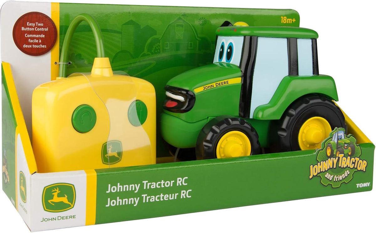Tomy John Deere - Juguete de tractor Johnny con control remoto, color verde