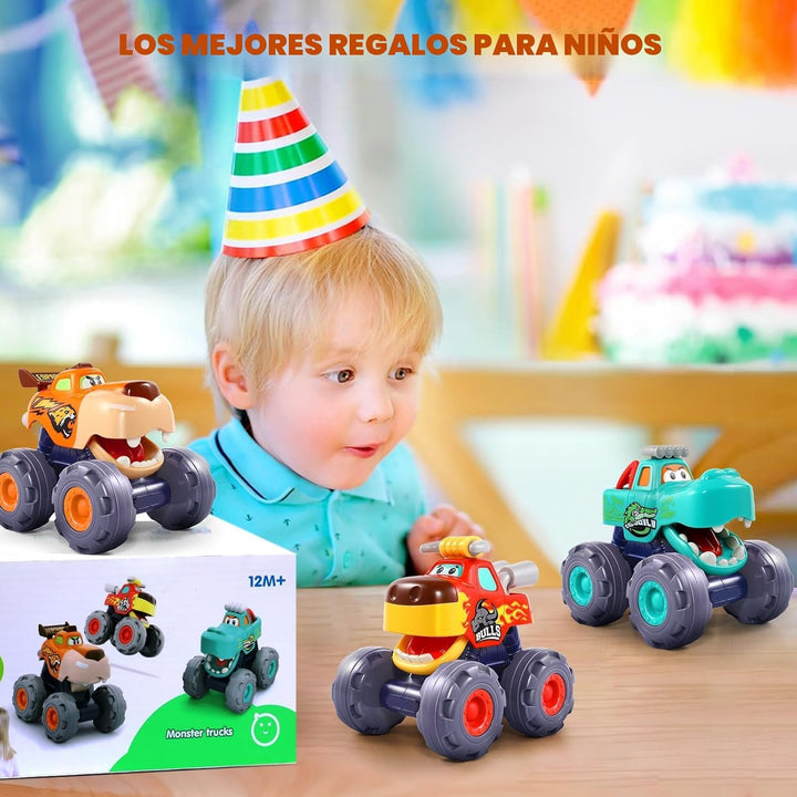 OCATO Juguetes de auto para niños de 1 año, camión monstruo de jugu...