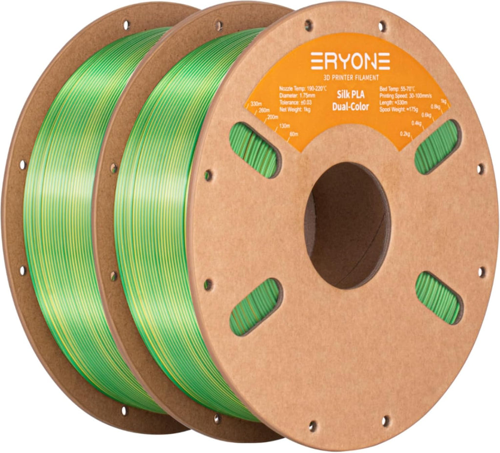 ERYONE Filamento PLA de Seda de Doble Color para Impresora 3D 1.75m...