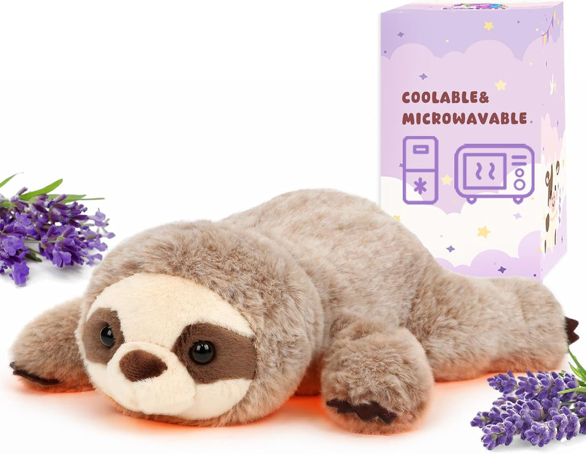 Easfan Juguete de peluche con peso de perezoso para microondas de 12