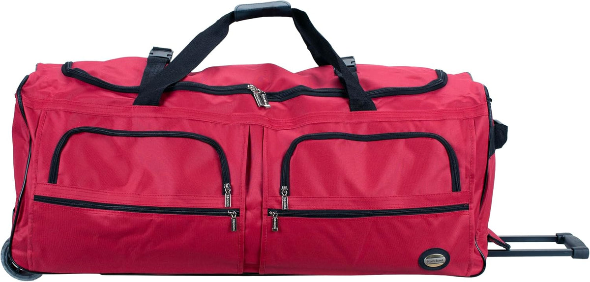 Bolso de viaje con ruedas Rockland Rolling Duffel, Negro, 22"
