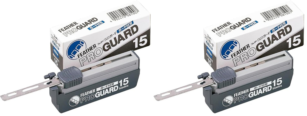 Feather Artist Club ProGuard - Cuchillas de afeitar (15 unidades, 2...