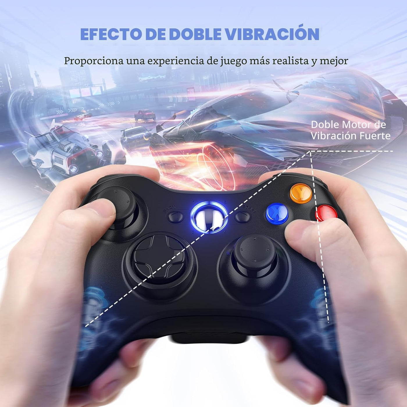 Gamrombo 2 Pack Replacement for Xbox 360 Controller, Wireless Contr...