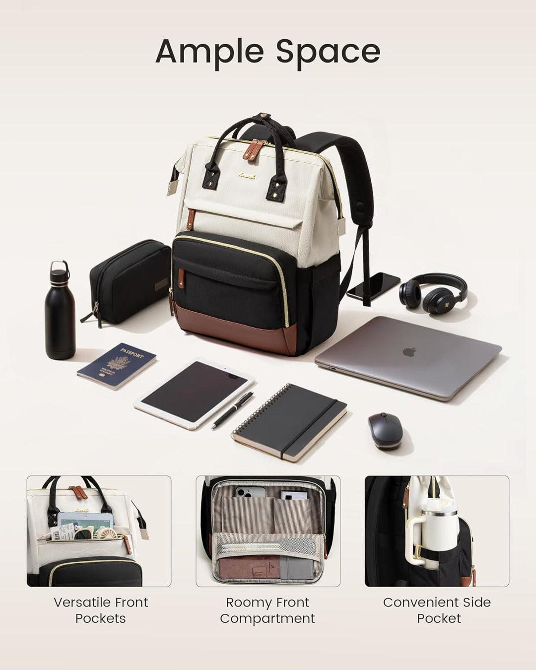 LOVEVOOK - Mochila para computadora portátil para mujeres, mochila...