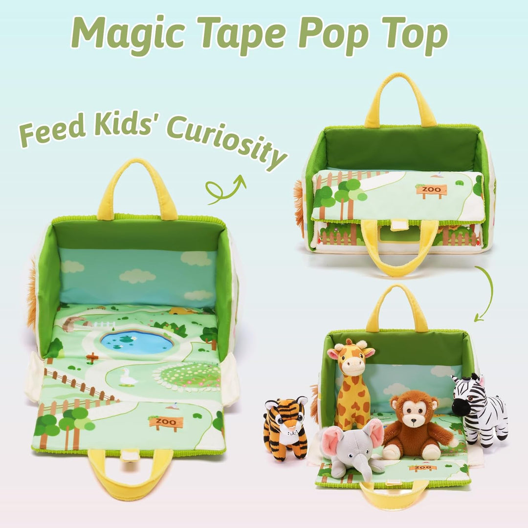 OUOZZZ Juguetes para niños de 1, 2 y 3 años, juego de animales de p...