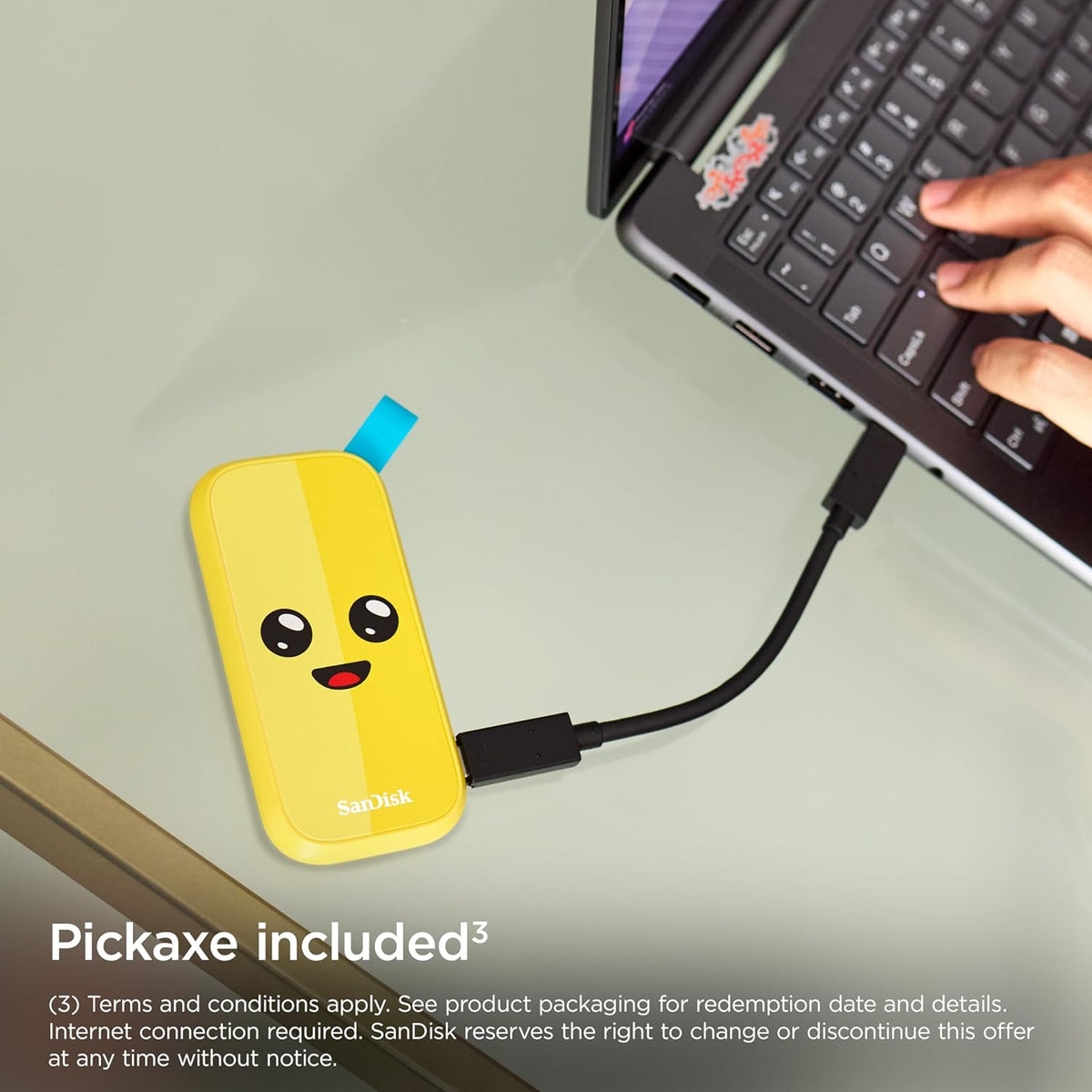 SANDISK SSD portátil Fortnite de 1 TB, Peely Edition, hasta 800 MB\...