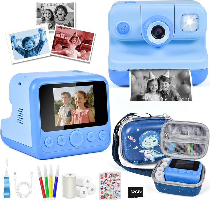 Elecoutek Cámara de Impresión Instantánea para Niños, Cámara Digita...