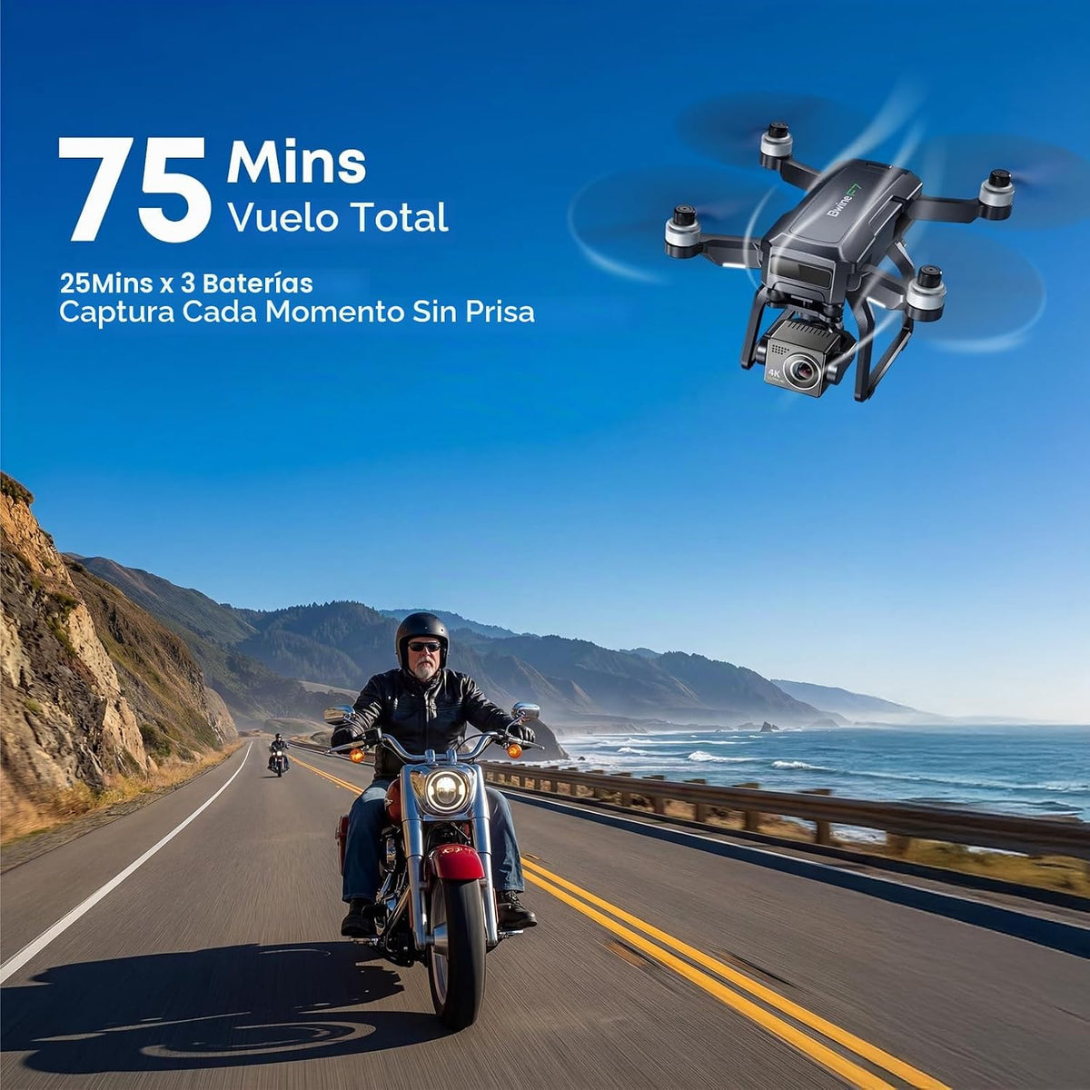 Bwine F7GB2 Pro Drones con cámara para adultos 4K UHD aéreo cardán de 3