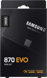 Samsung 870 EVO SATA SSD 500 GB 2.5\u201D Unidad de estado sólido i...